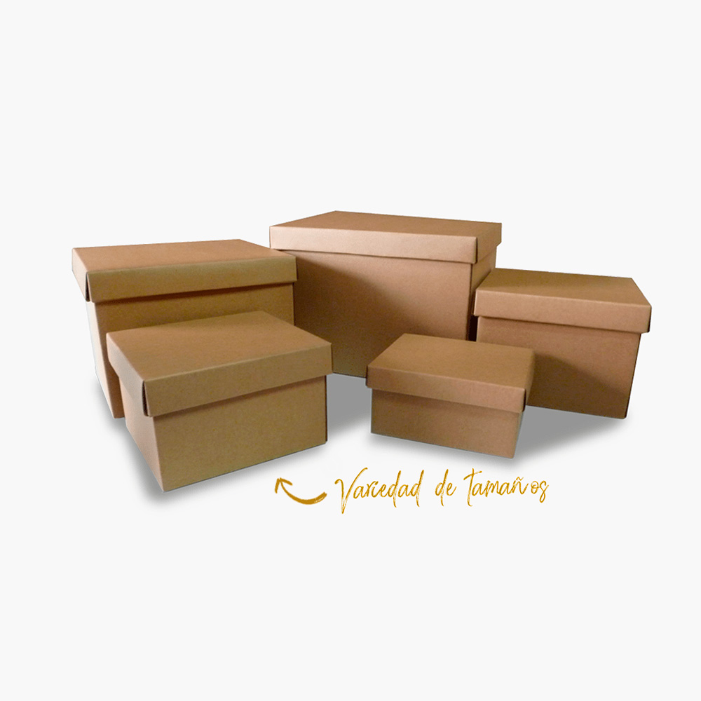 Cajas con tapa y base